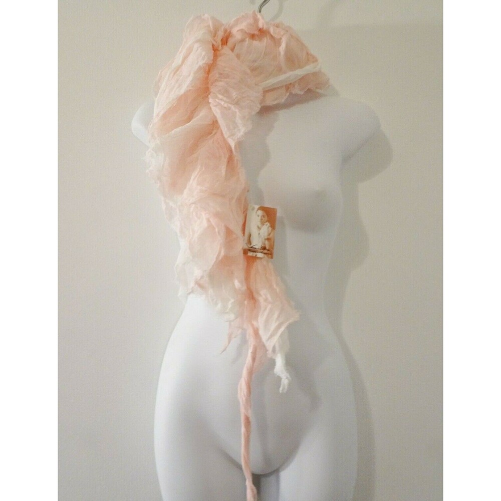 Vance Kitira Women's Light Pink Julian raw Edge Scarf Wrap NWT 59